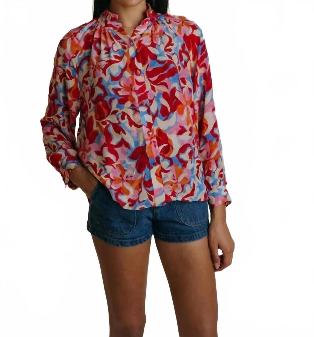 NEW LAROQUE perry top in caribbean bloom